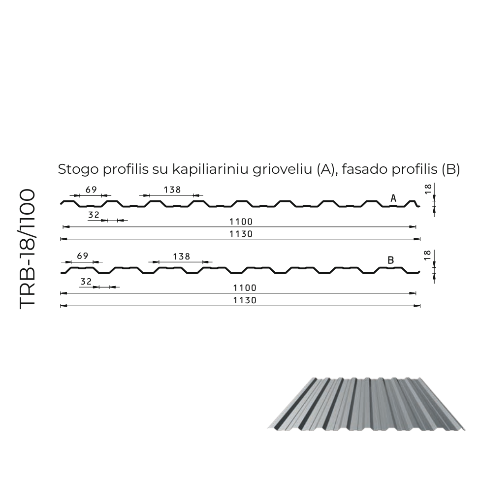 Trapeciniai ir fasadų lakštai