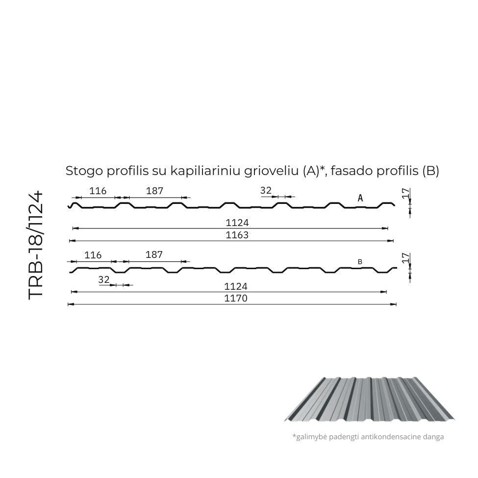 Trapeciniai ir fasadų lakštai