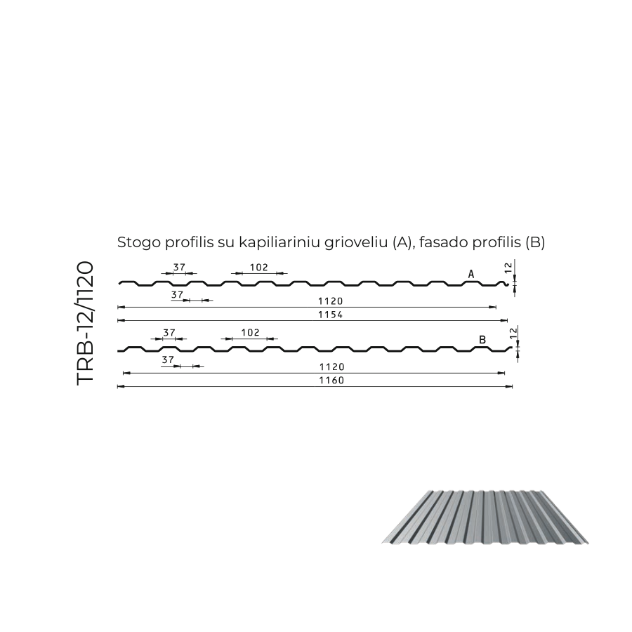 Trapeciniai ir fasadų lakštai