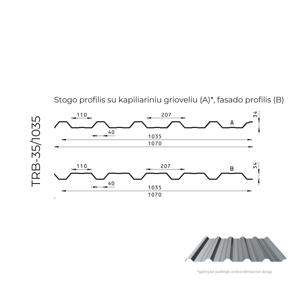 Trapeciniai ir fasadų lakštai