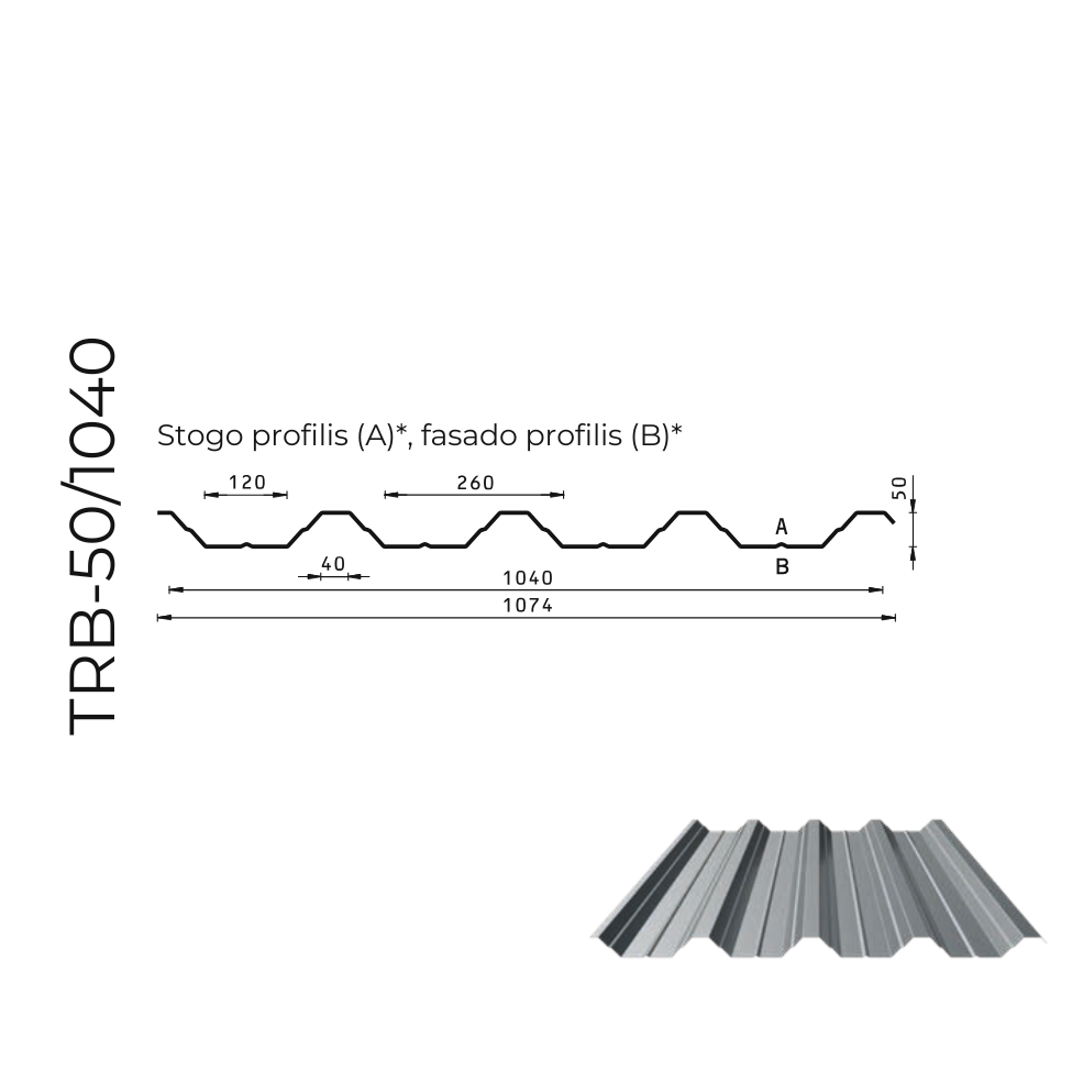 Trapeciniai ir fasadų lakštai