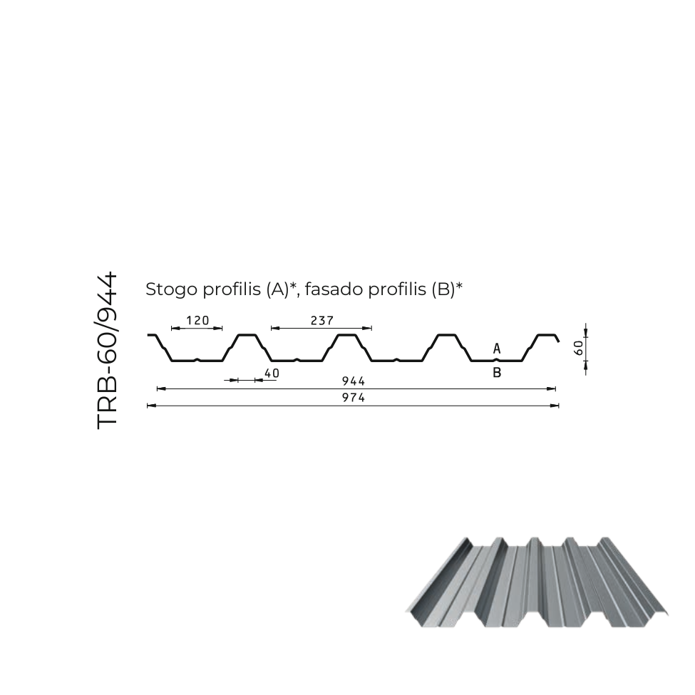 Trapeciniai ir fasadų lakštai