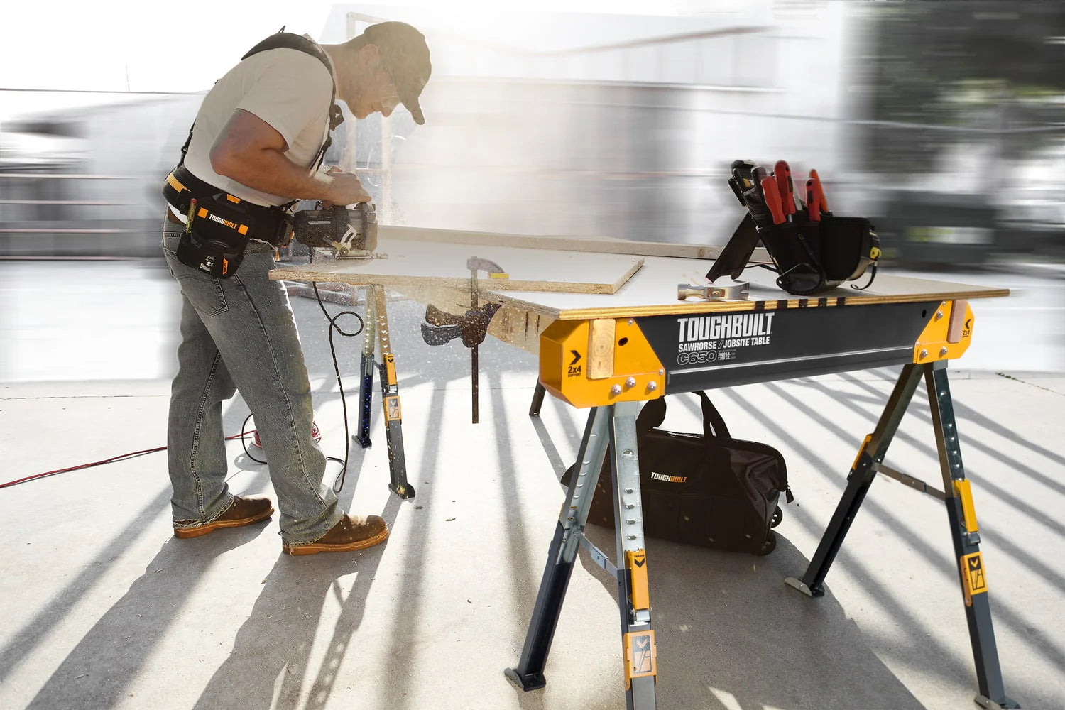 ToughBuilt TB-C650 - Statybinis darbastalis / ožys (komplektas/2 vnt.)