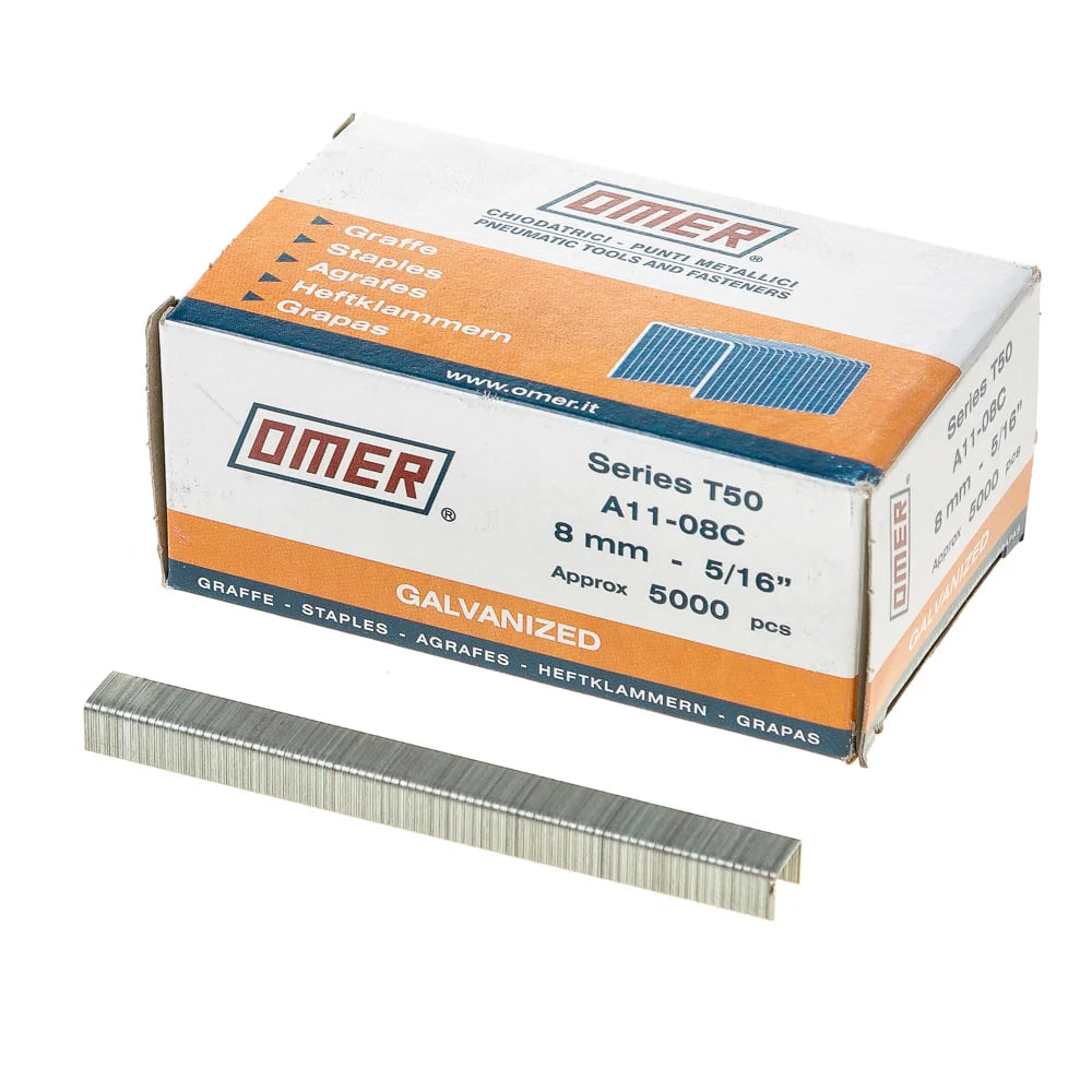 140/T50 tipas - Omer kabės, cinkuotos (8  mm) (20 ga)