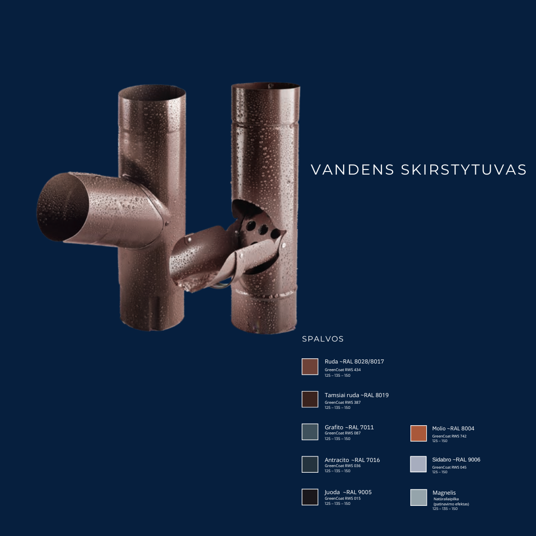 Plieninė lietaus sistema – Flamingo