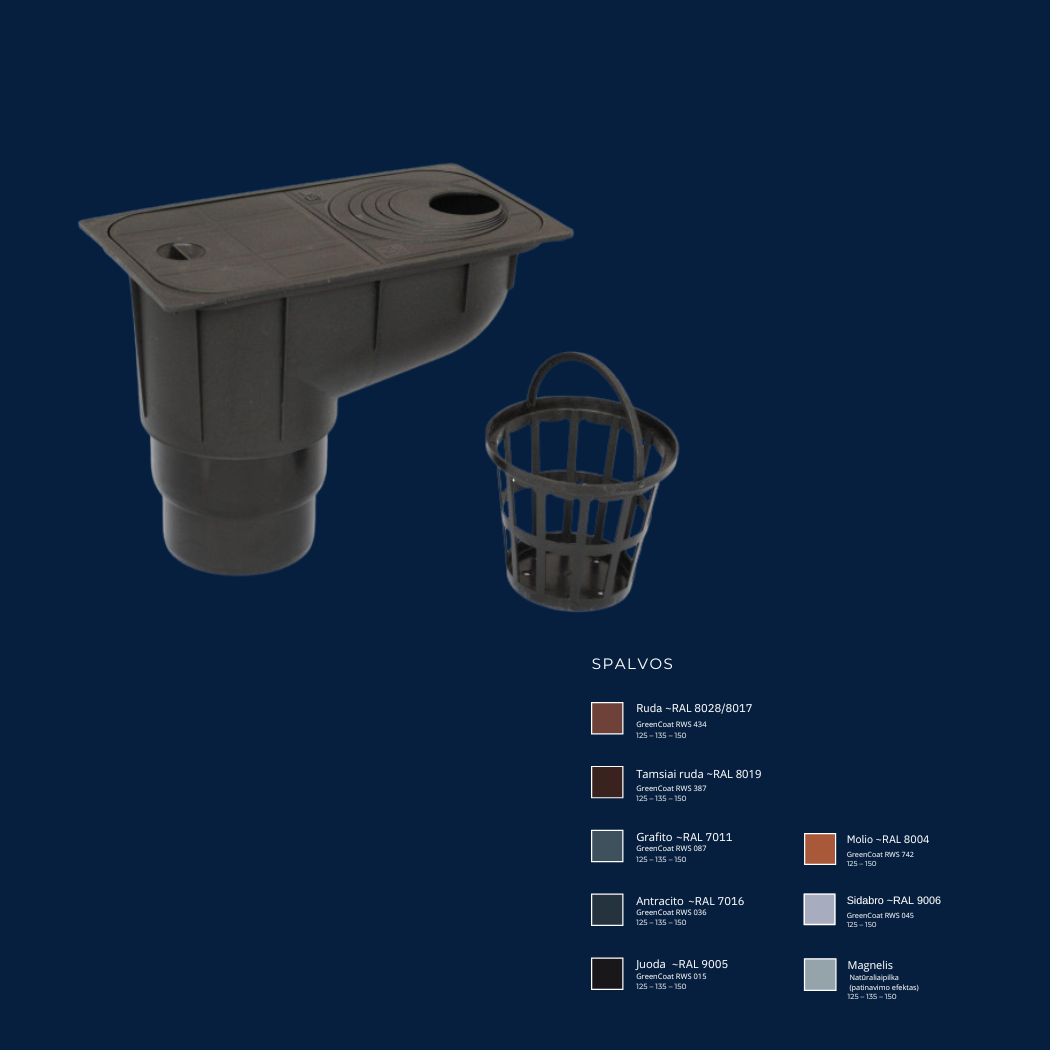 Plieninė lietaus sistema – Flamingo