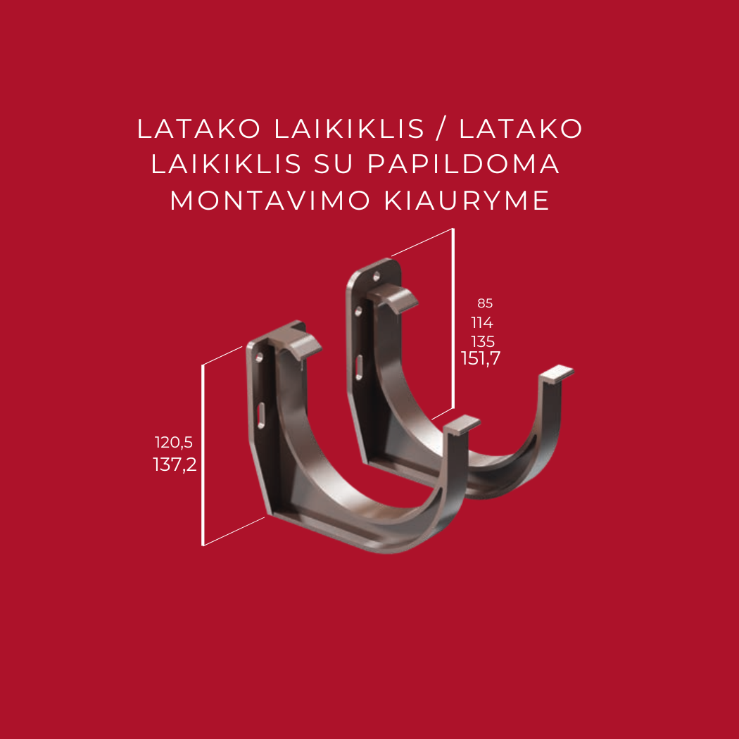 PROaqua - PVC Latako laikikliai