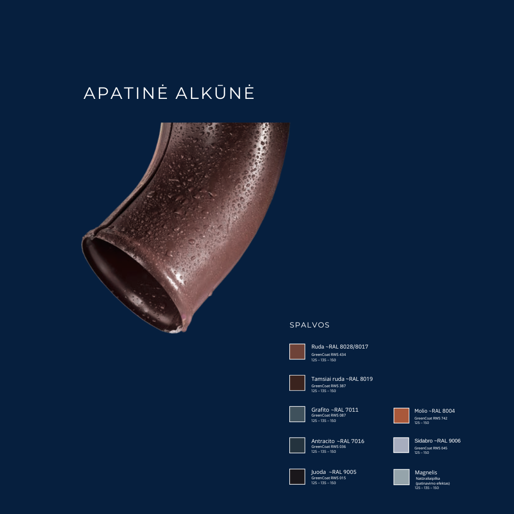 Plieninė lietaus sistema – Flamingo