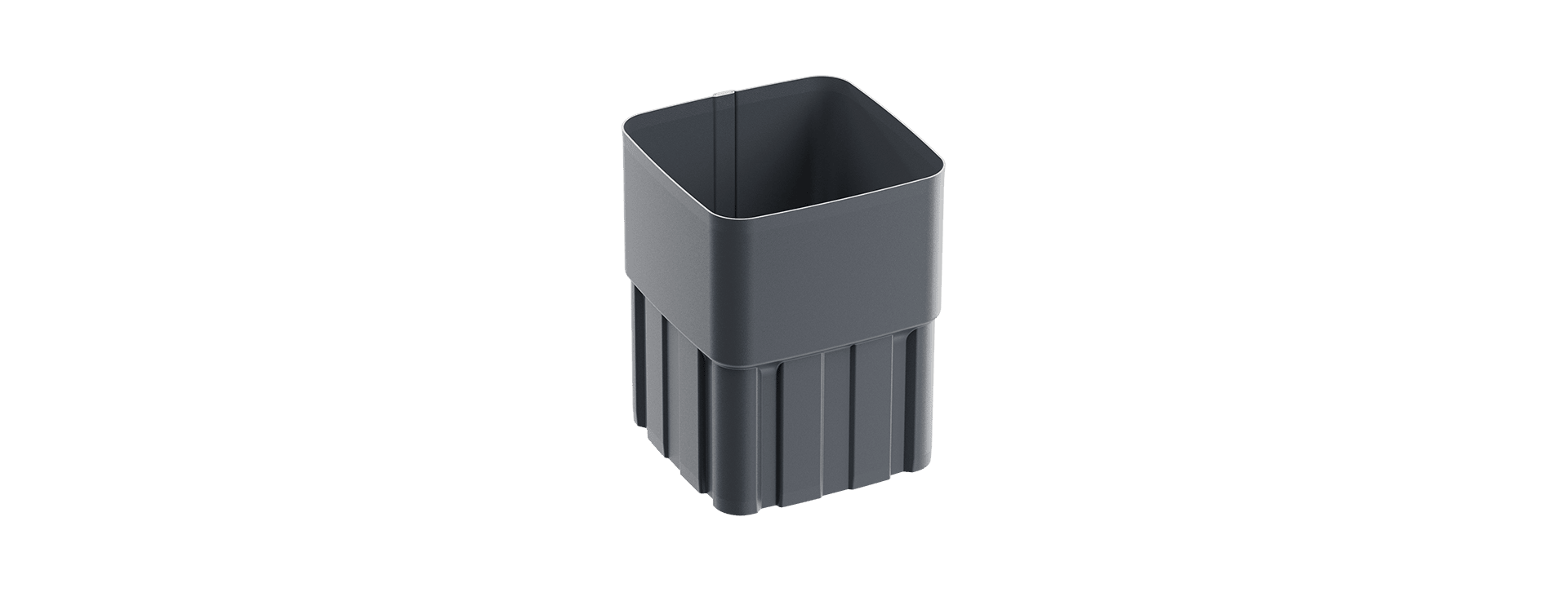 Plieninė kvadratinė lietaus nuvedimo sistema "Flamingo iQ"