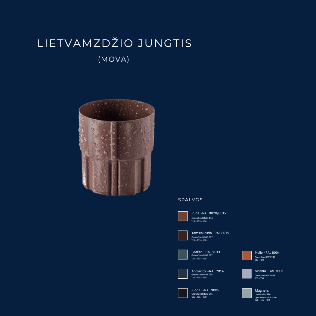 Plieninė lietaus sistema – Flamingo