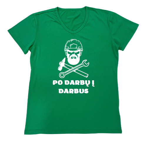 Marškinėliai "Po darbų į darbus"
