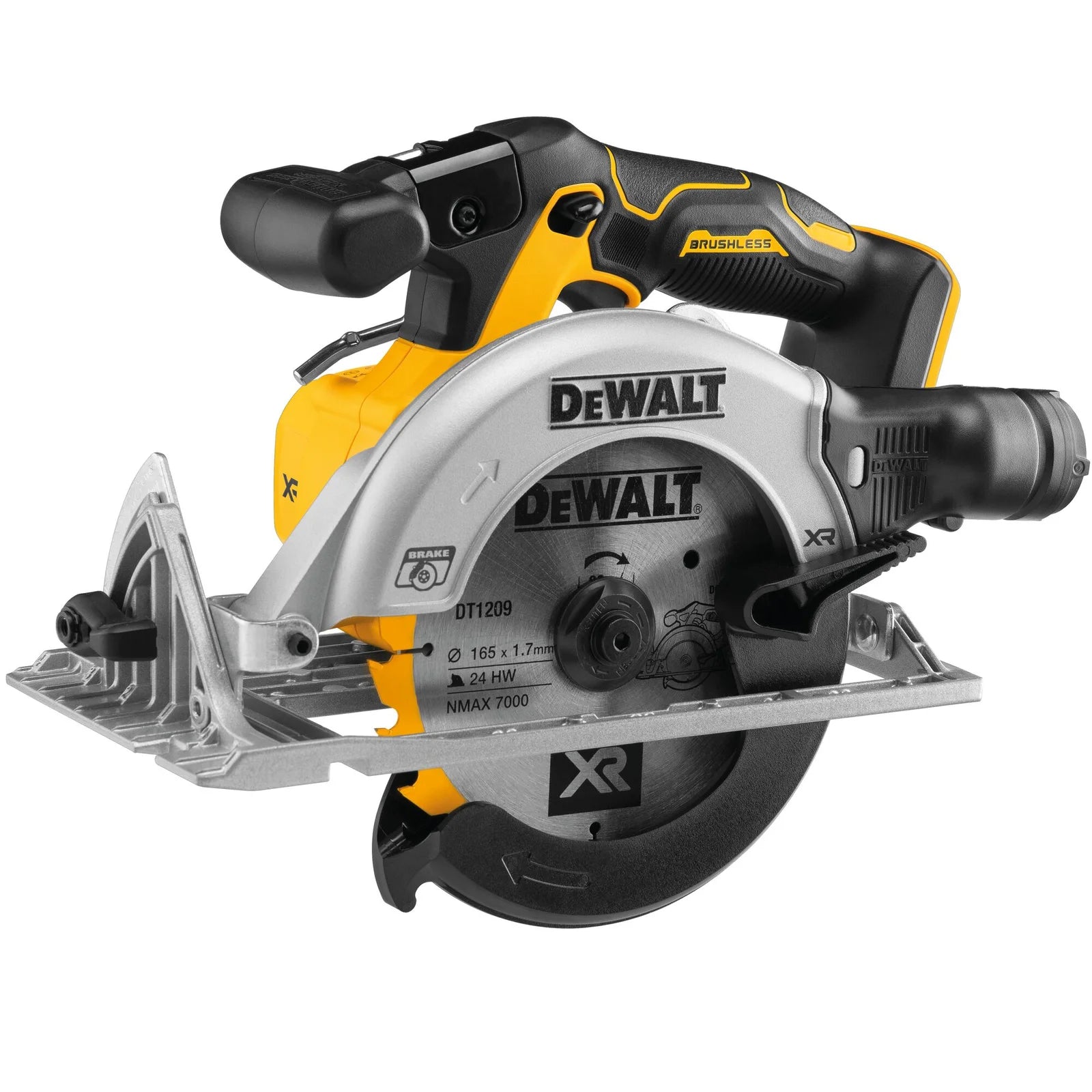 Akumuliatorinis diskinis pjūklas DeWALT DCS565N-XJ, 18 V