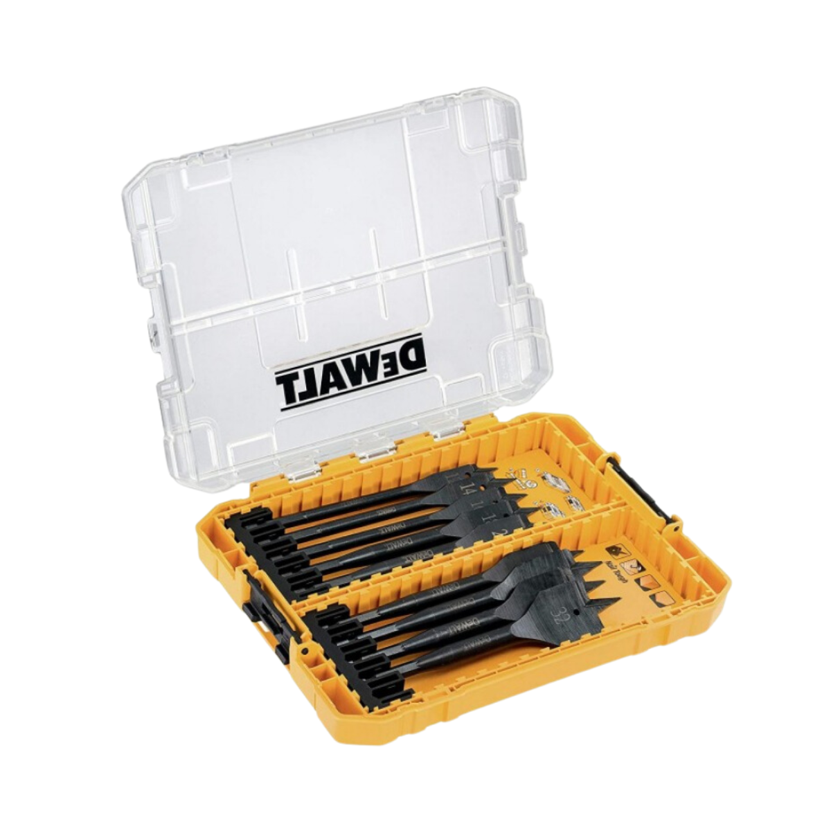 DeWALT EXTREME plunksninių grąžtų rinkinys (12-32 mm)