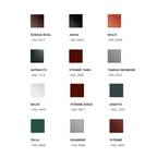 Plieninės čerpės "Aria" BUDMAT BLIZGUS POLIESTERIS