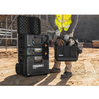 TOUGHBUILT STACKTECH - 3 dalių įrankių dėžių rinkinys su ratukais